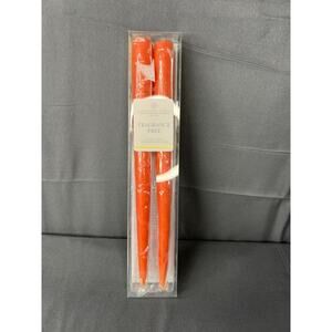 Chesapeake Bay Orange Candlestick Set NIP